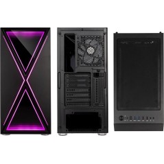 Kolink Void X Trn Extended ATX Case - No Power Supply, Sleek Black Design, Ultimate Cooling & Style!